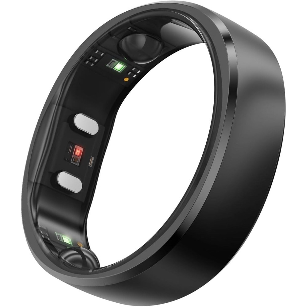 RingConn Gen 2 First Smart Ring Sleep Apnea Monitoring Matte Black Size 6
